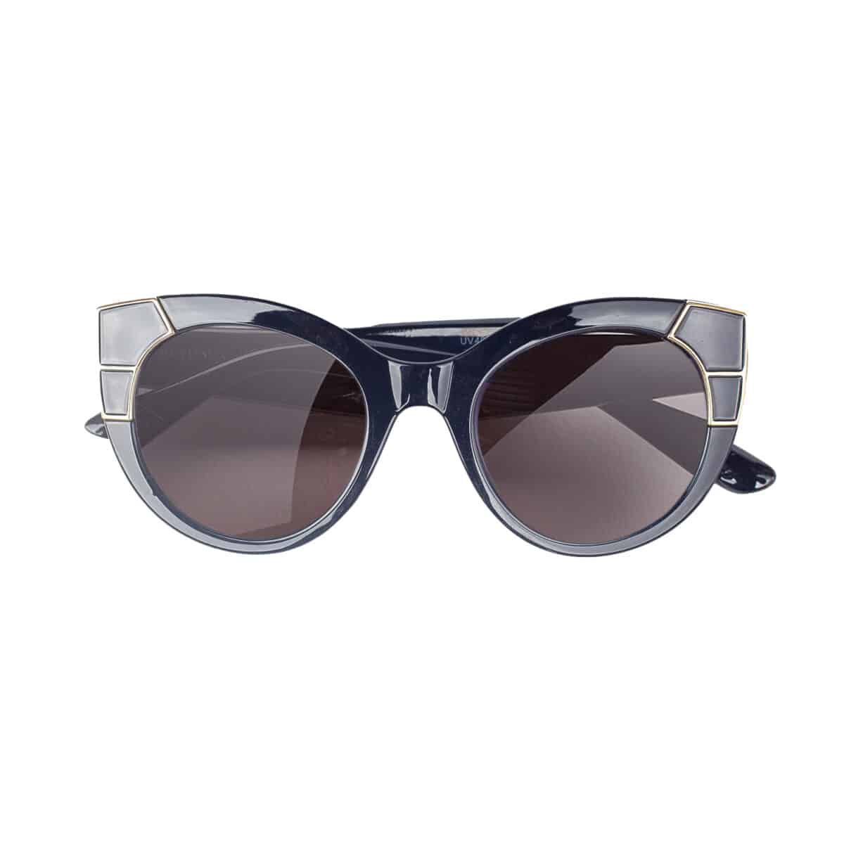 Black Geometric Design Sunglasses