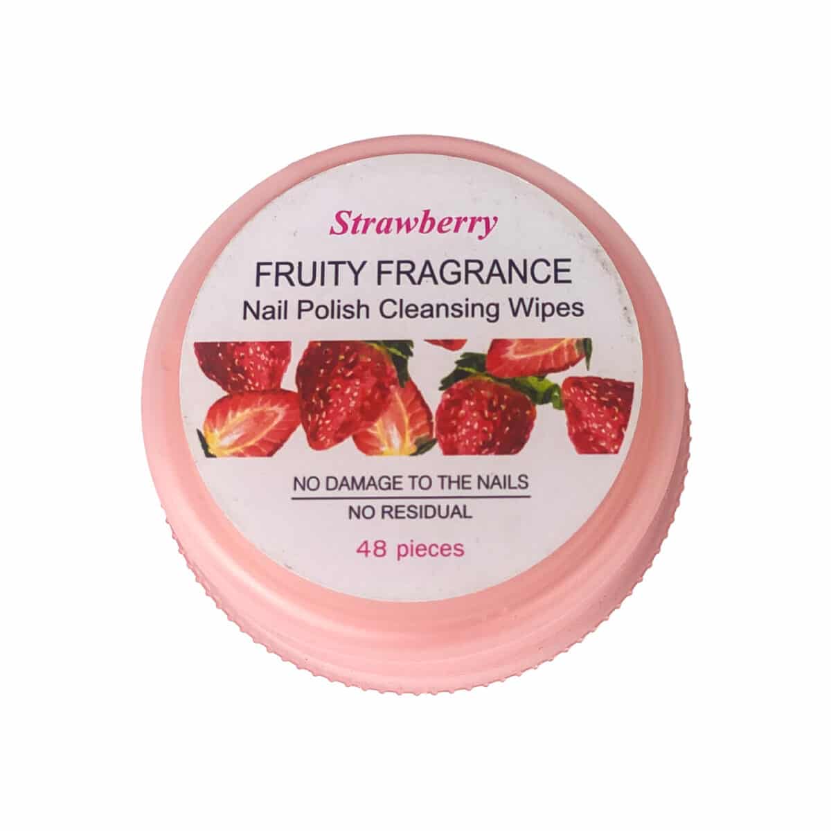 Miniso Nail Polish Cleansing Wipes Strawberry Fragrance