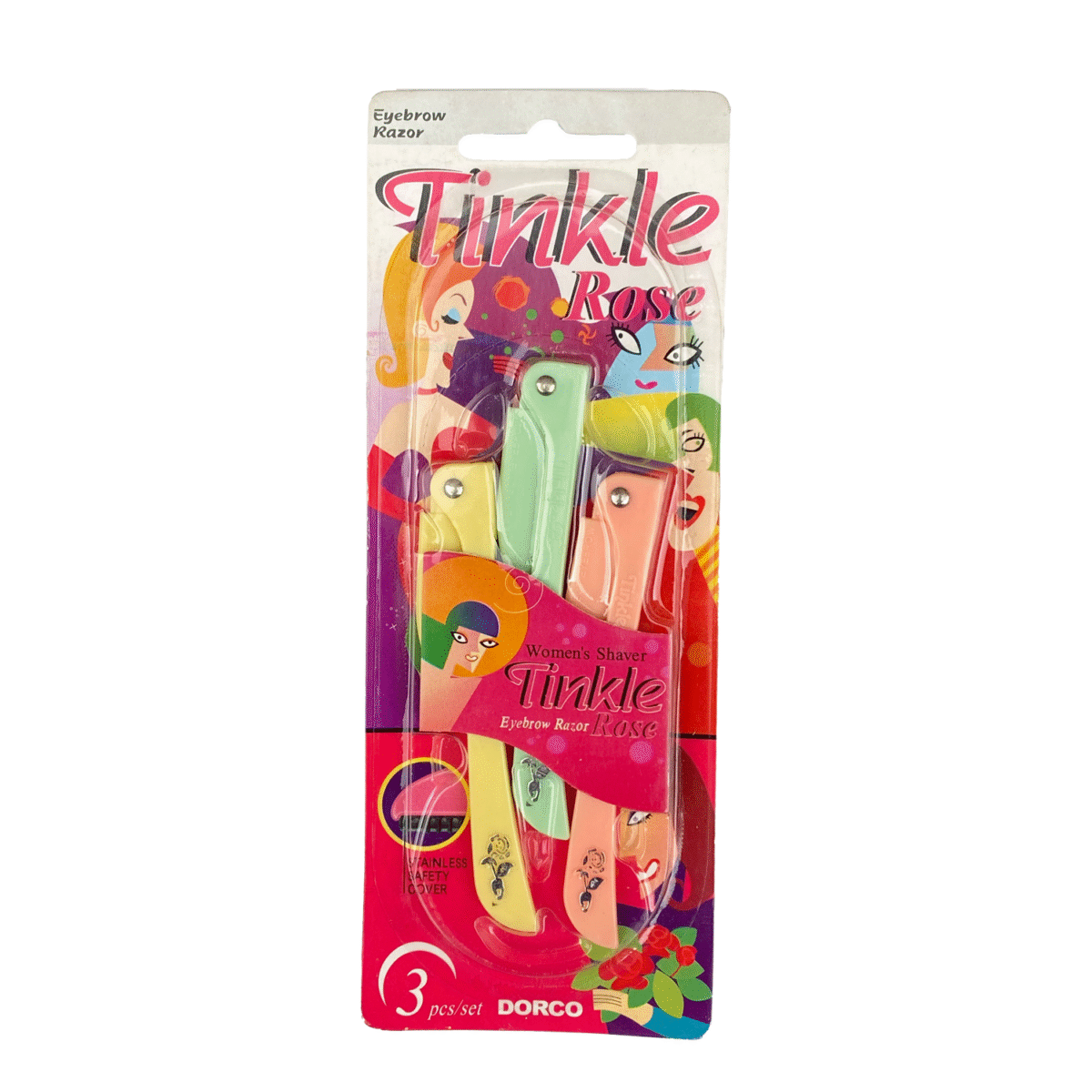 Tinkle Rose Eyebrow Razor 3 Pcs Set - Image 1
