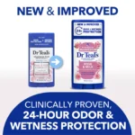 Dr Teal's Aluminum Free Deodorant Rose and Milk - Image 2