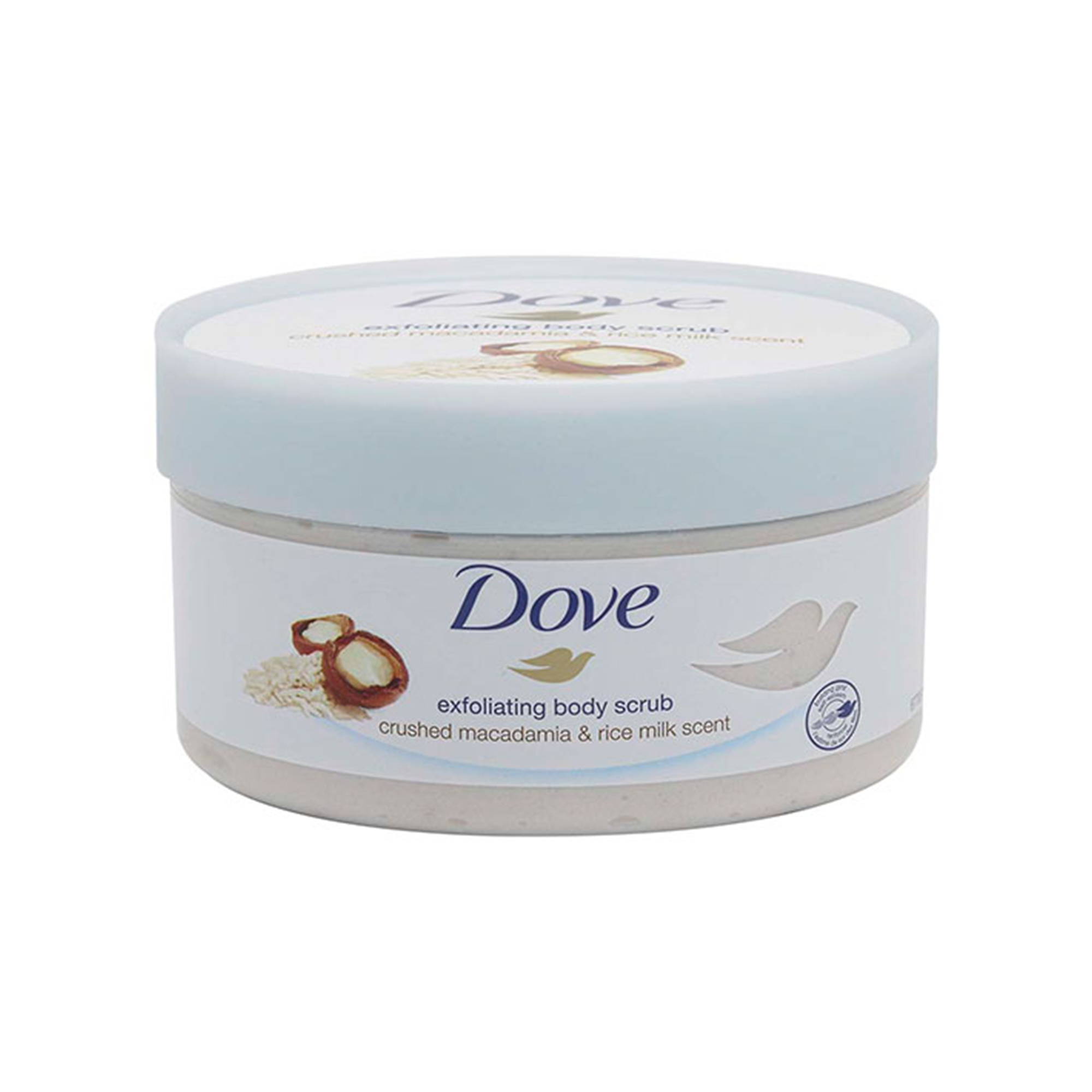 dovebodyscrub2 Dove Exfoliating Body Scrub Crushed Macadamia & Rice Milk - Image 1