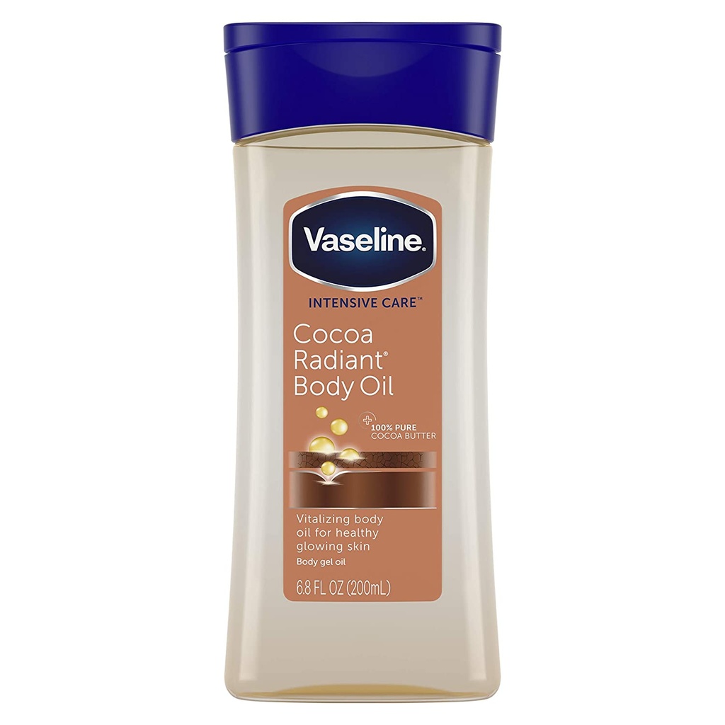 vaselinecocoabodyoil vaseline cocoa radiant body oil