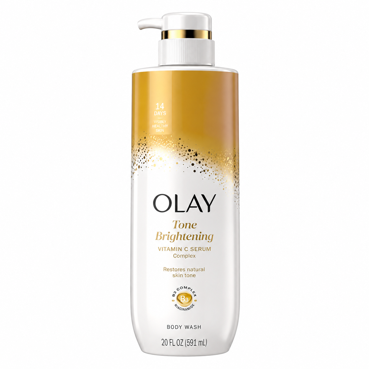 olaytonebrighteningwash2 Olay Tone Brightening Vitamin C Serum Complex Body Wash - Image 1