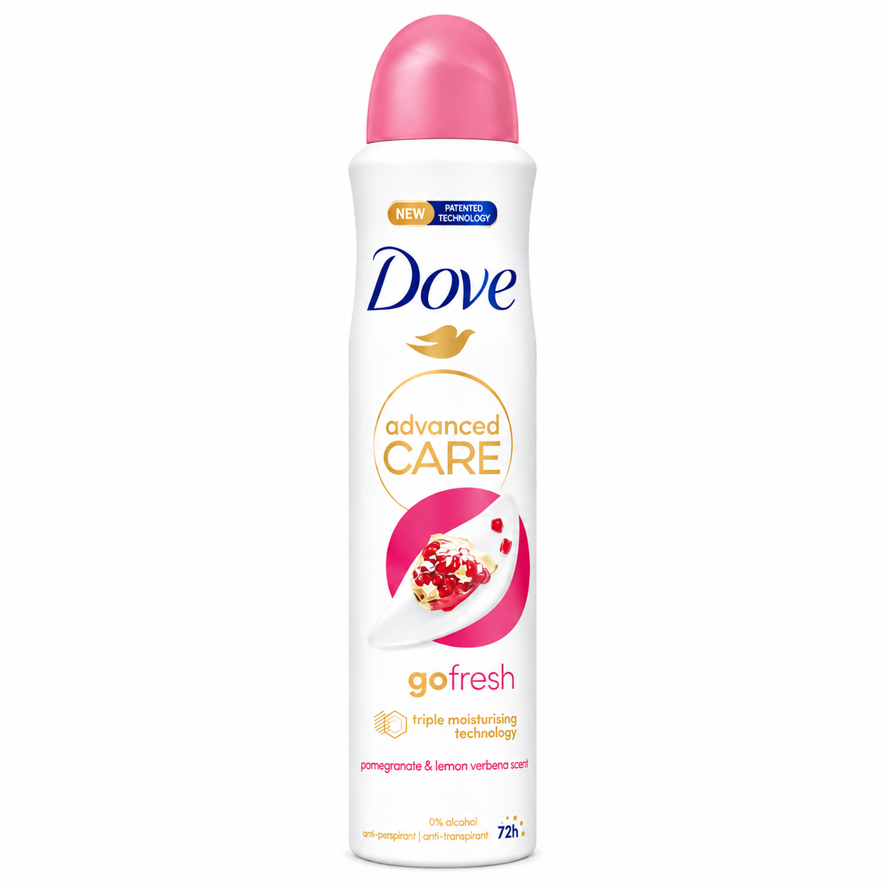 DovePomegranate&LemonVerbenaSpray Dove Go Fresh Pomegranate & Lemon Verbena Anti-Perspirant Deodorant - Image 1