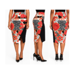 River Island Urban Orange Print Pencil Skirt – UK 12 - Image 2